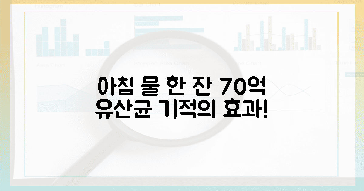 아침 물 한 잔, 70억 유산균 기적