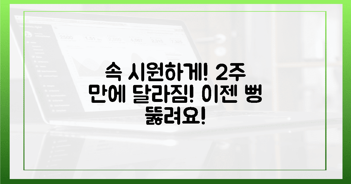 꽉 막힌 속이 뻥! 2주 만에 달라지는 경험