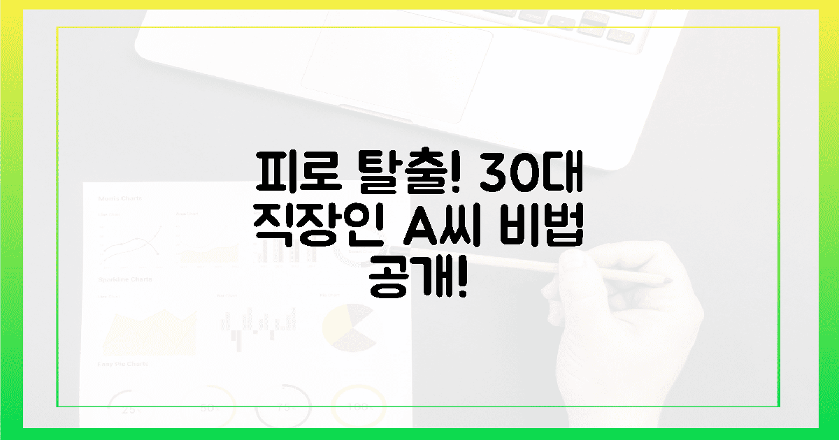 30대 직장인 A씨, 피로 탈출 비법 엿보기