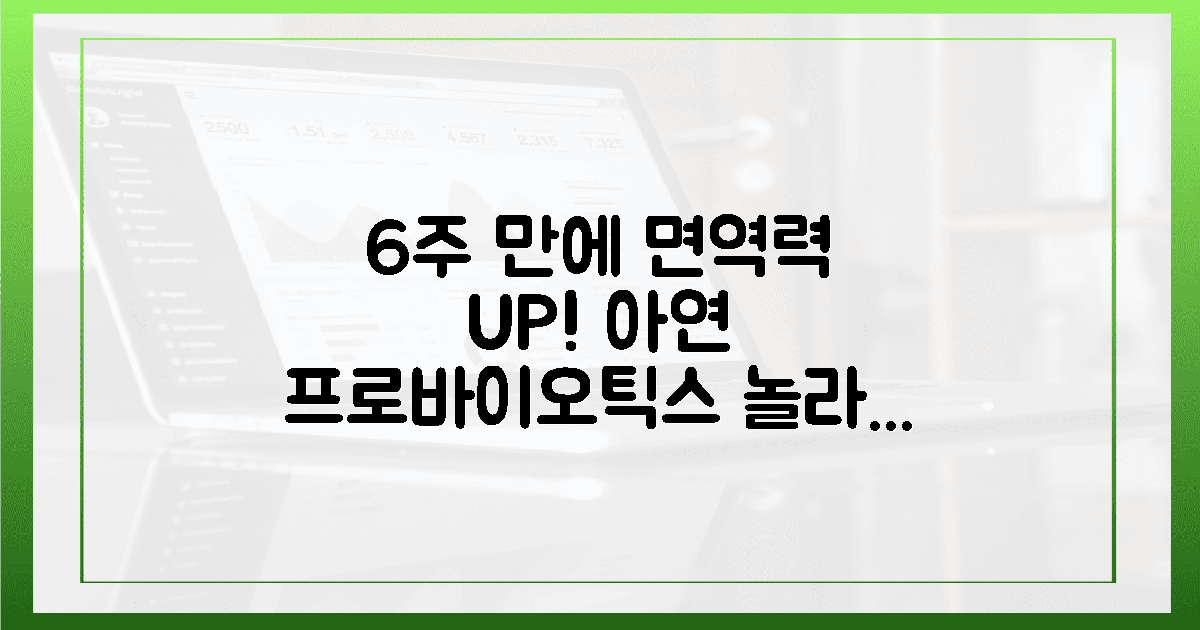 6주 만에 면역력 UP! 아연 프로바이오틱스 체험기