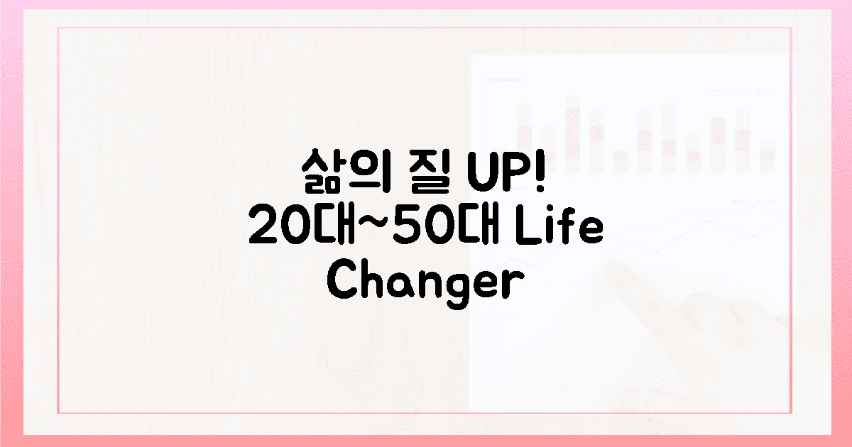 20대부터 50대까지, 삶의 질 UP! 후기