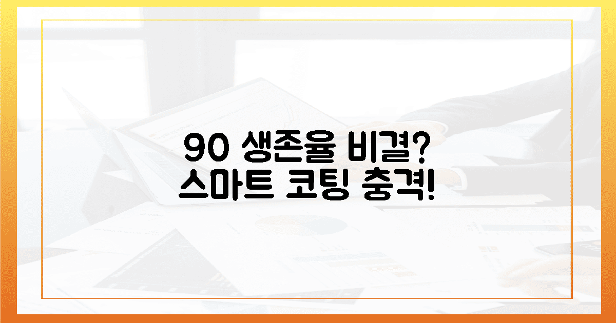 생존율 90% 비결? 스마트 코팅 기술 1가지의 충격!