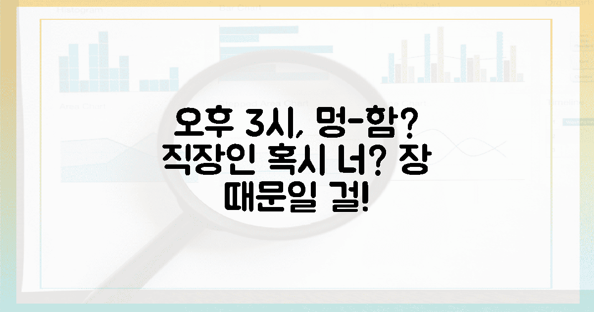 오후 3시, 멍한 직장인! 혹시 장 문제?