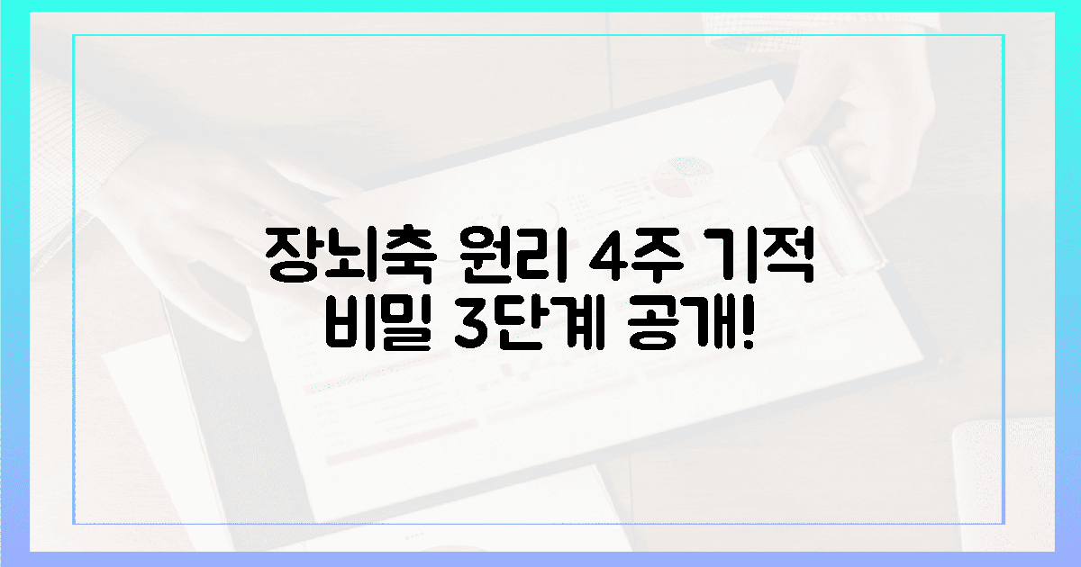장-뇌 축' 원리? 4주 기적 만든 3단계 비밀