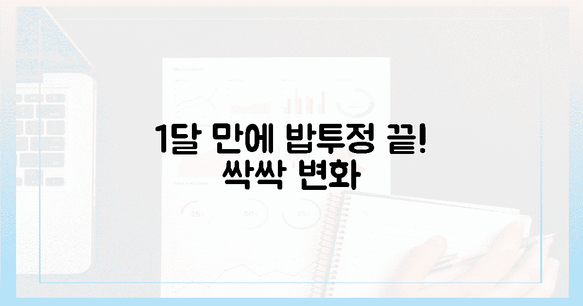 1달 만에 싹싹! 밥투정 아이 변화