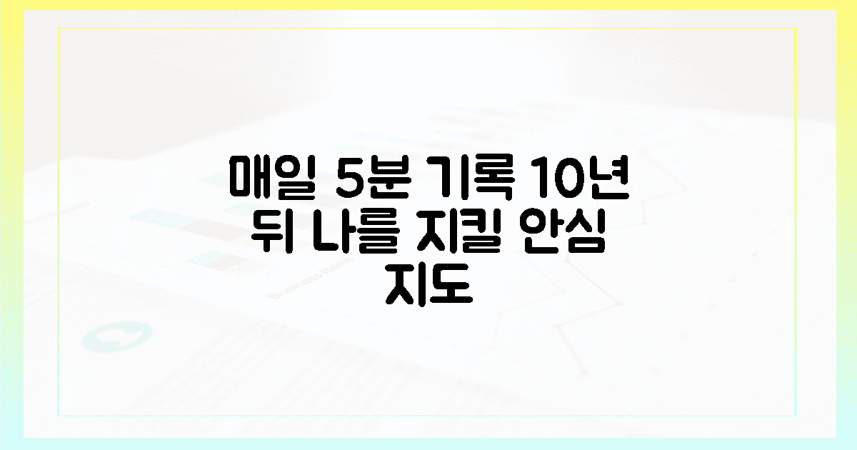 매일 5분 기록, 10년 뒤 나를 지켜낼 안심 지도